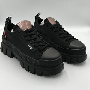 NWB Palladium Black Revolt Lo Tx Low Top Sneakers Women's Size 10